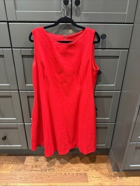 SPANX Sleeveless Bright Red Midi Dress